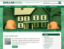 Tablet Screenshot of dollarsense.net